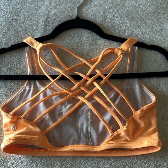 Lululemon Bra top orange size 6 - Picture 2 of 6